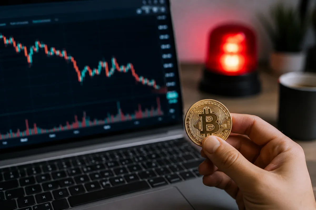 Gros plan sur les doigts d un investisseur tapant un code de sécurité bancaire